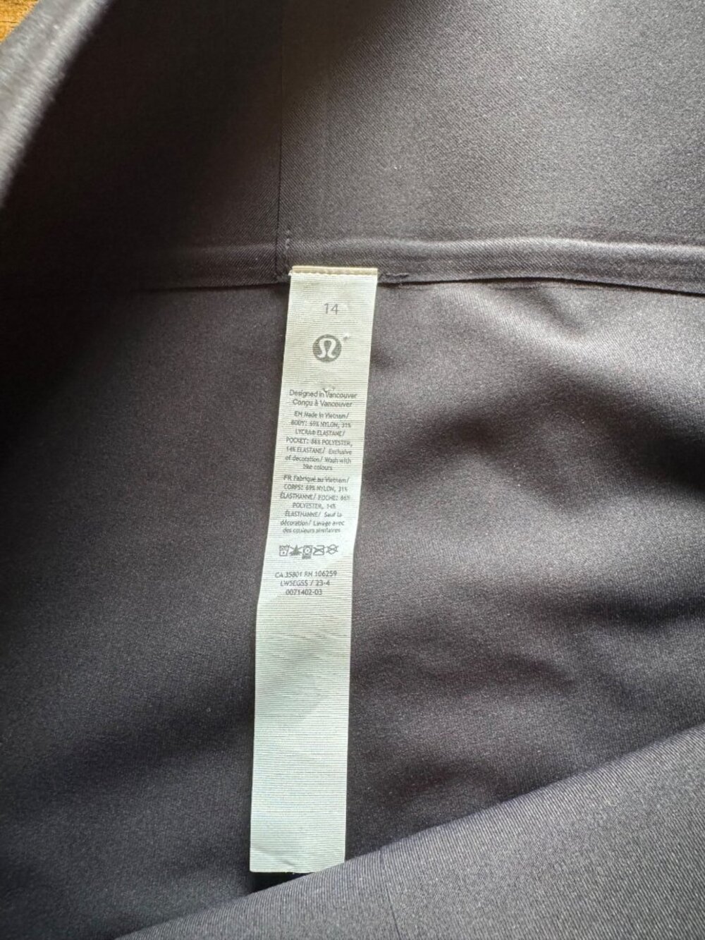 Lululemon Smooth Fit Pull-On High-Rise Pant Trouser Black NEW Pockets Luxtreme - Picture 9 of 12
